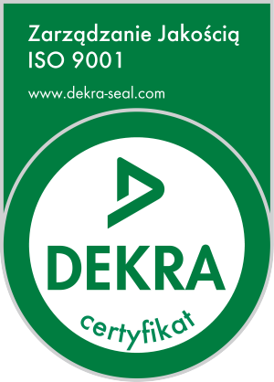logo Zarządzanie Jakością ISO 9001 Dekra